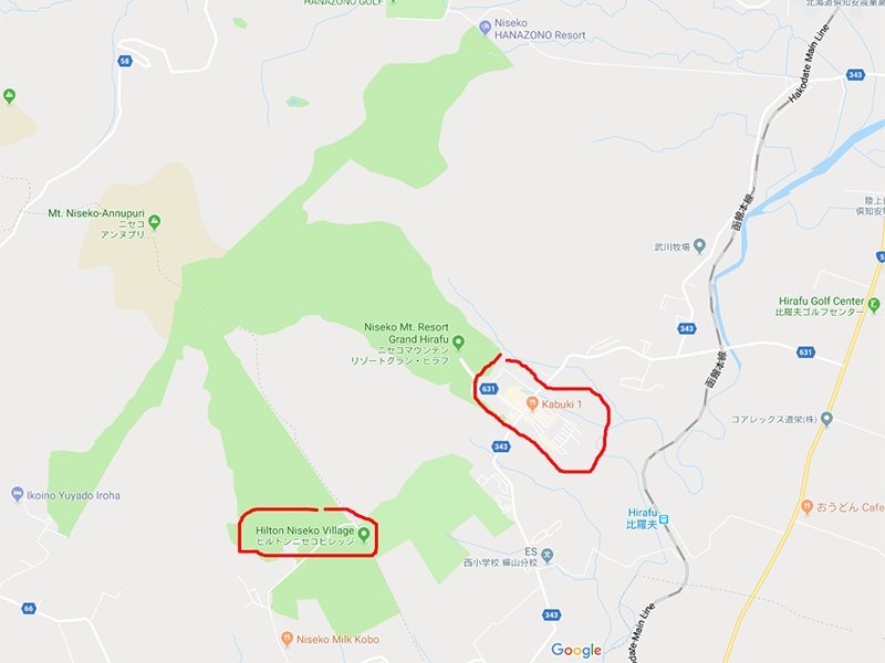 google maps niseko village