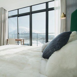 LOFT Niseko Bedroom with Yotei view.